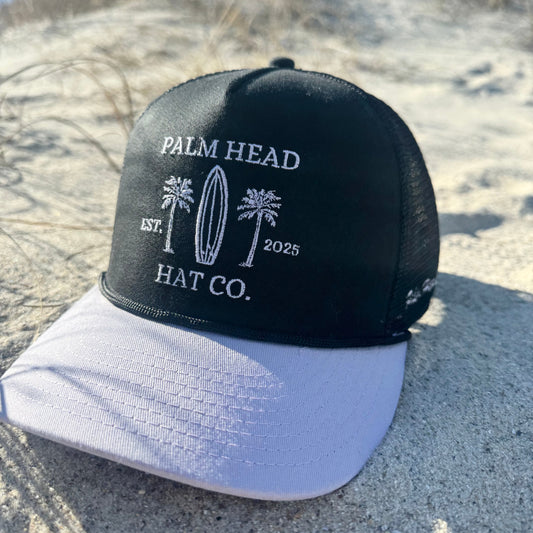 Palm Head Hat - Black/Purple